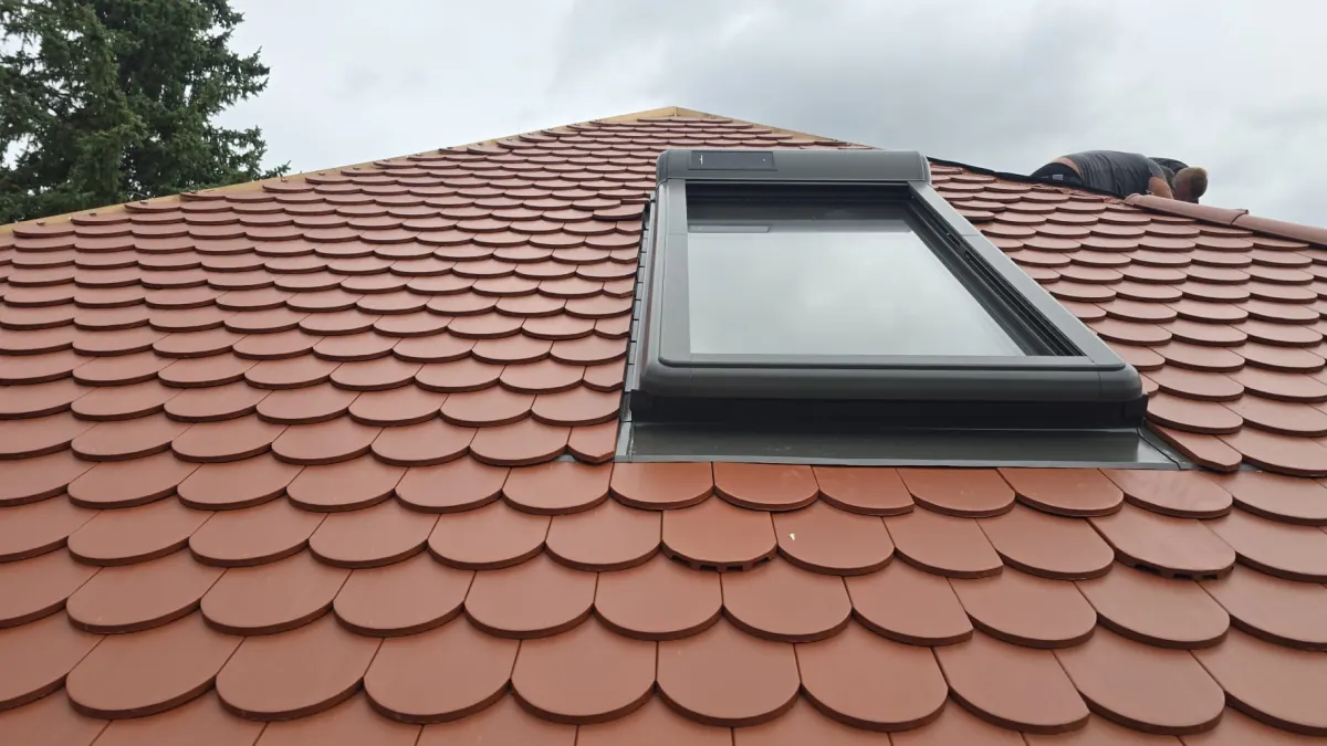 Dachgaube mit Velux-Dachfenster